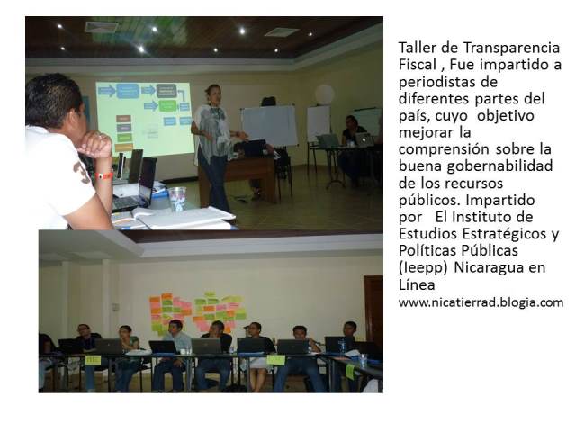 Periodistas reciben taller de Transparencia Fiscal