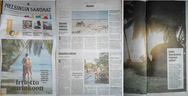Periódico  finlandés expone bellezas naturales de Nicaragua