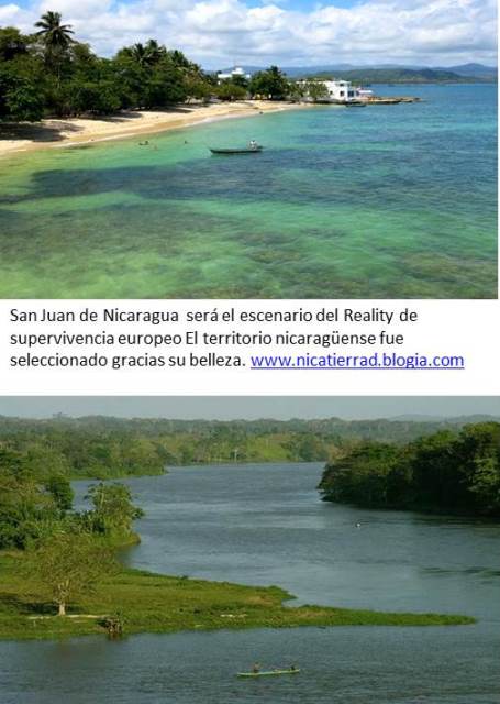 San Juan de Nicaragua  será el escenario del Reality de supervivencia europeo